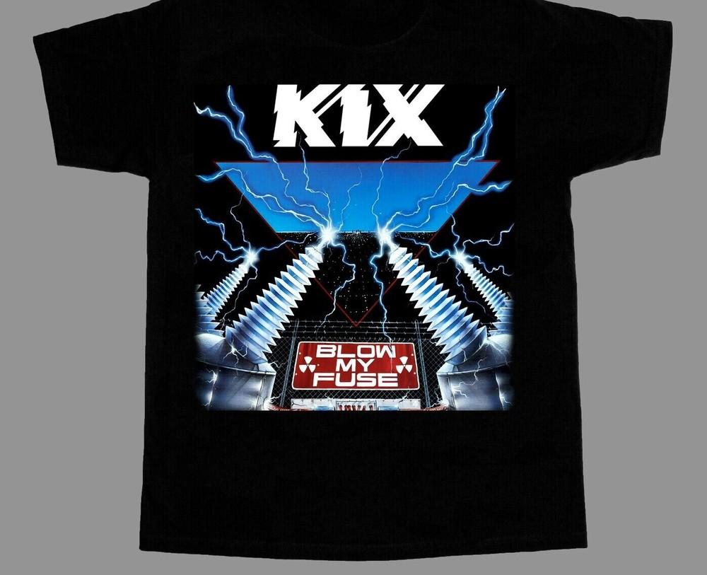 Vintage Blow My Fuse Kix Band Cotton Black All Size Unisex Shirt CM237 Unisex T-Shirt