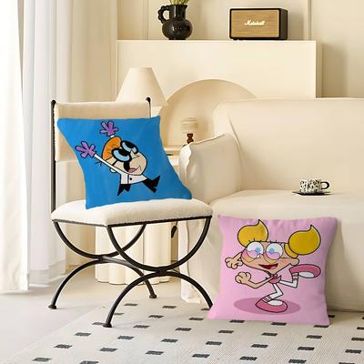 Лаборатория Декстера Диди Наволочка Мультяшный Подарок Наволочка Декор Спальни Дома Дивана Кресла Сиденья Наволочка