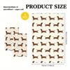 Dachshund Kitchen Towels 40.64x60.96cm - Durable Dishcloths with Single-Sided Playful Dog Print Kitchen Towel Microfiber Cloth