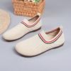Flying Woven Breathable Women's Single Shoes 2025 Summer New Flat-soled Soft-soled One-pedal Lazy Shoes Fashionable Casual Doudou Shoes