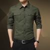 Men's Long Sleeved Shirt Military Work Outdoor Shirt