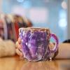 Mineral Faux Crystal Coffee Mug Elegant Mineral Mug Colorful Translucent Drinking Mug Beverage Tea Cups Gift for Home Office