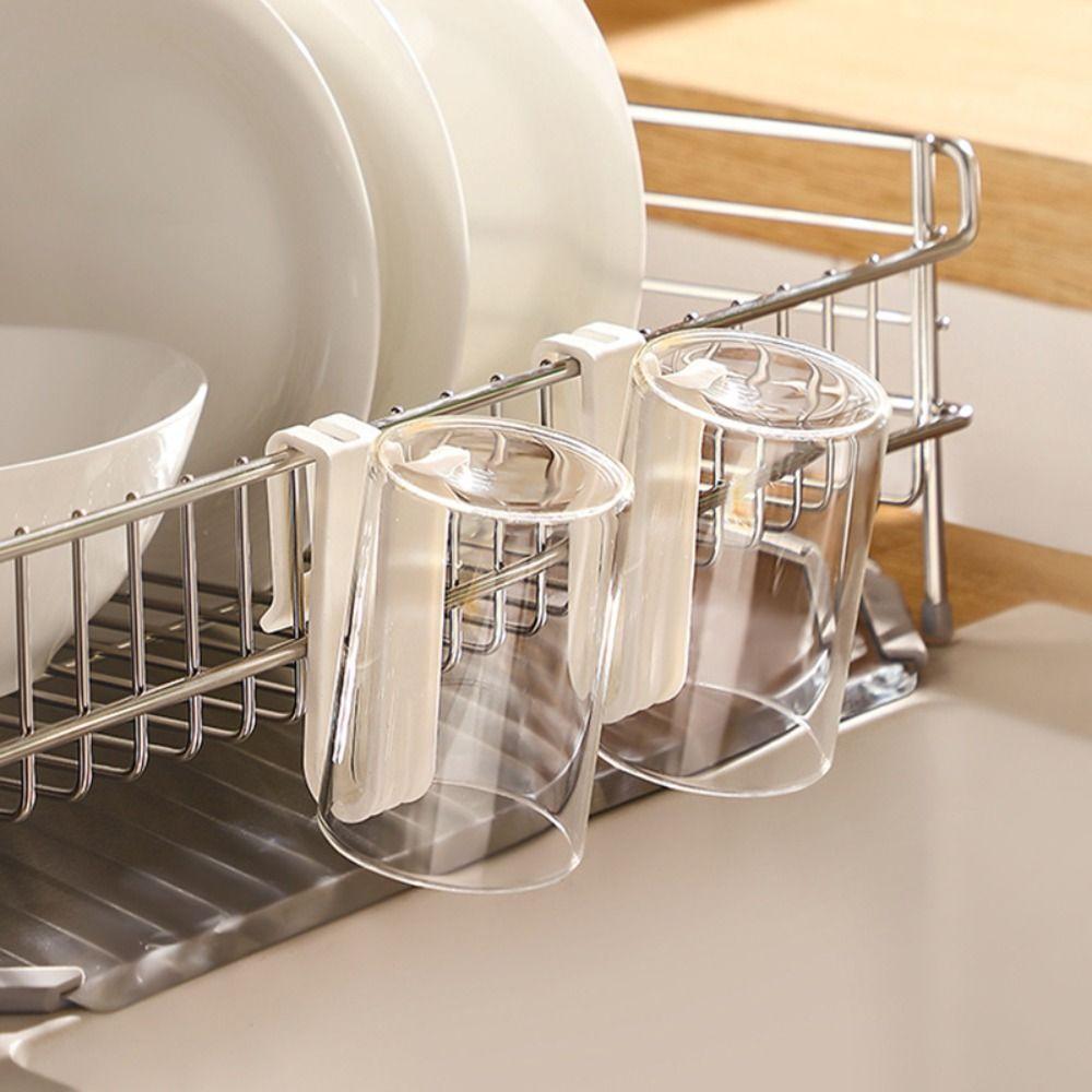 Upside-down Design Draining Cup Rack Space-saving Storage Holder High Quality Dish Rack Home Use