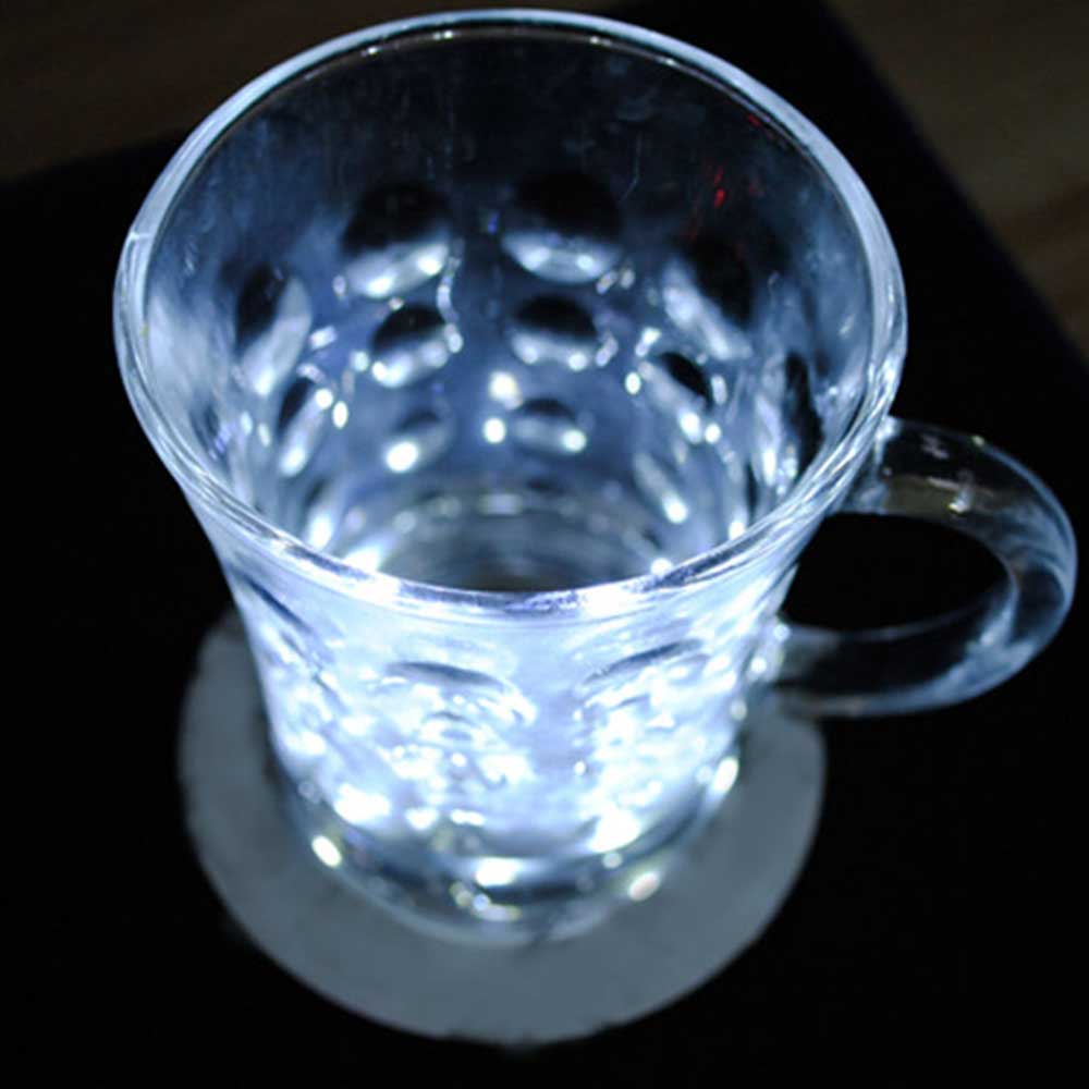 10 шт. светящиеся светодиодные подставки под подставки, светящиеся наклейки на бутылки вина, светодиодные подставки под чашки для вечеринок и напитков для бара, свадебного декора