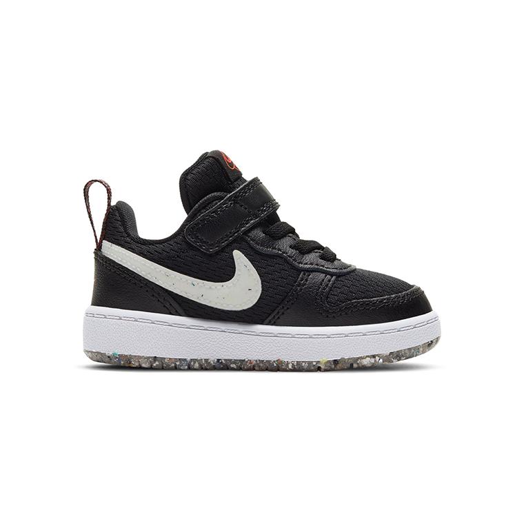 Nike Court Borough Low 2 SE Toddler 'Black Speckle' (Unisex) Black / Bright Crimson / White Toddler Shoes CZ7152 001