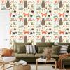 Happy Forest Animals Wallpaper for Living Room and Bedroom 50x1000