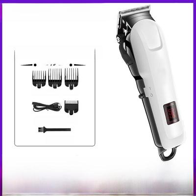 Мощная USB-перезаряжаемая машинка для стрижки волос с многоскоростным ЖК-дисплеем