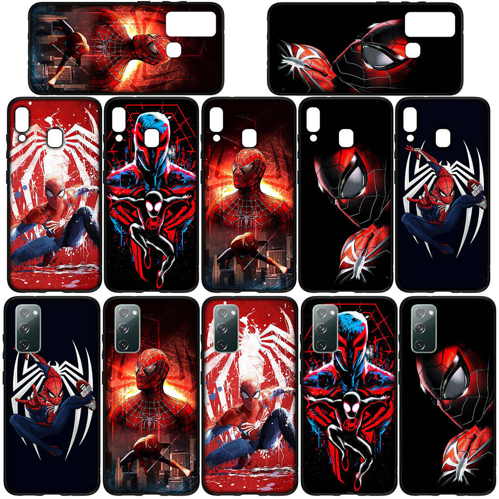 Phone Case for Samsung Galaxy S25 S23 S22 S24 Ultra FE A05 A06 A15 A16 A36 A37 A35 A54 A55 A56 A57 A25 A26 A53 A17 Marvel Spiderman Spider Man Cover