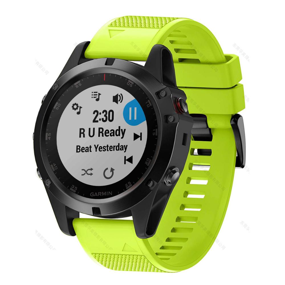 Ремешок для умных часов Garmin Fenix ​​6 6S 6X 5X 5 5S 3 3HR Forerunner 935 945, быстросъемный силиконовый браслет