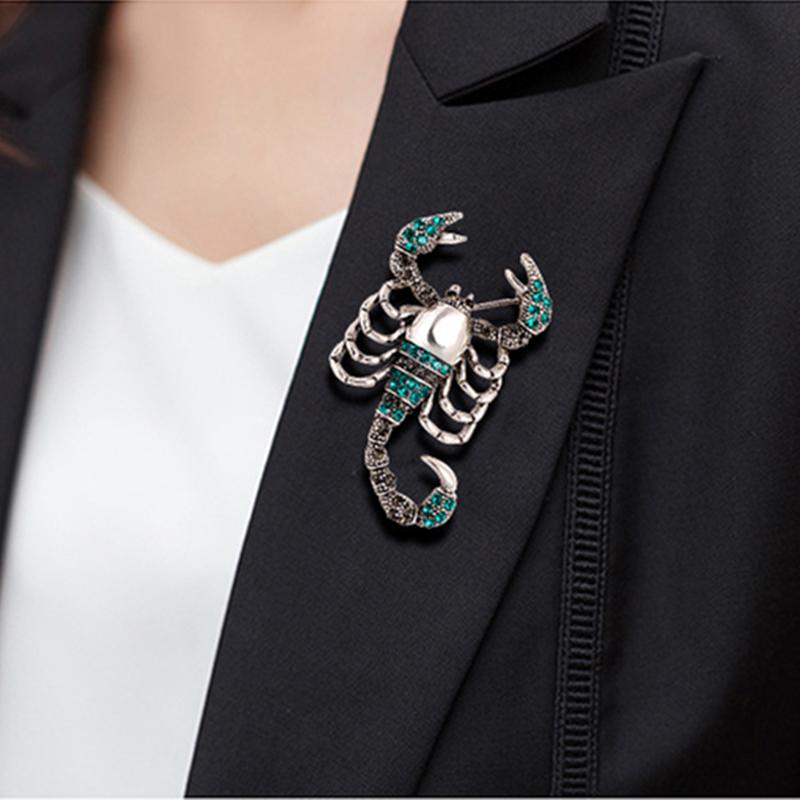 Insect Brooch Enamel Scorpion Pin Metal Pin Men Jewelry Gifts Brooches For Women