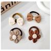 4Pcs Flower Girls Elastic Hair Bands Sweet Bow Hair Ties Children Ponytail Holder Rubber Band Headband Kids Hair Accessories