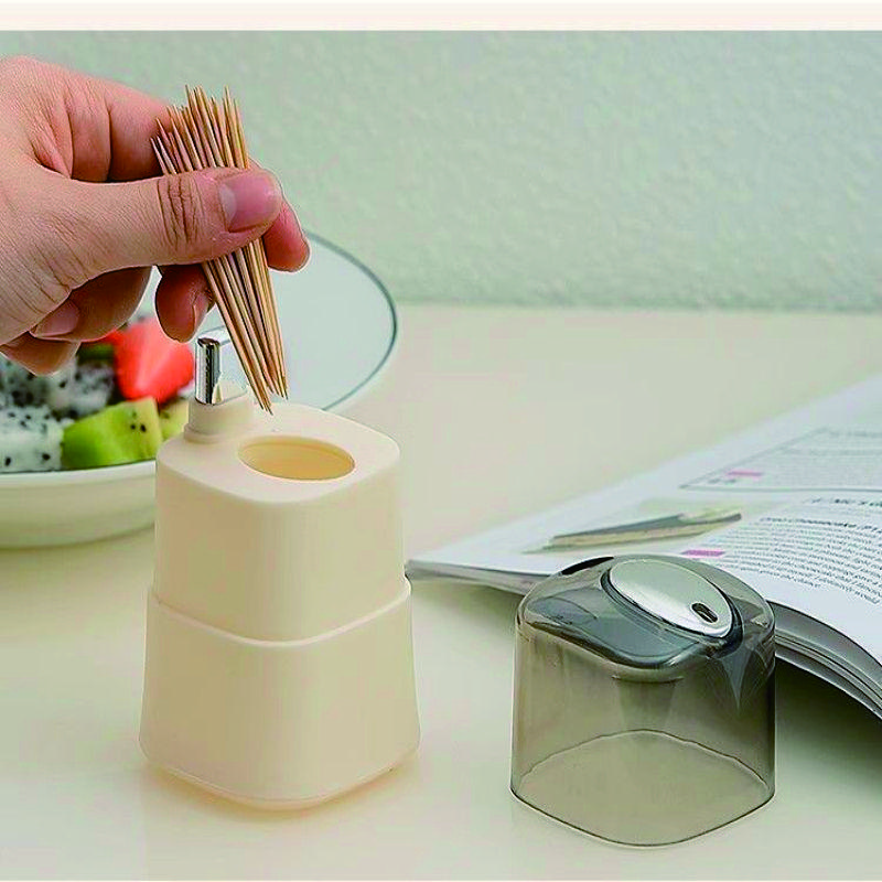 Креативный автоматический диспенсер для зубочисток, пластиковый футляр для зубочисток, коробка, декоративный держатель для зубочисток, нажимная коробка для хранения зубочисток