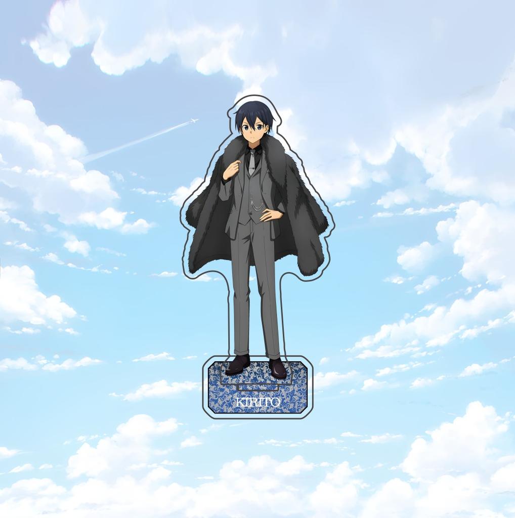 Аниме Sword Art Online 15 см Акриловая стоячая модель персонажа Настольное украшение Кирито Асуна Лифа Синон Юки Алиса Подарок
