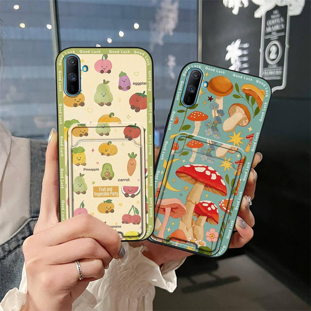 Fashion Design Durable Phone Case For OPPO Realme C3/C3i/Narz N10A Full Wrap Cute Soft Case Shockproof Card Bag Cover
