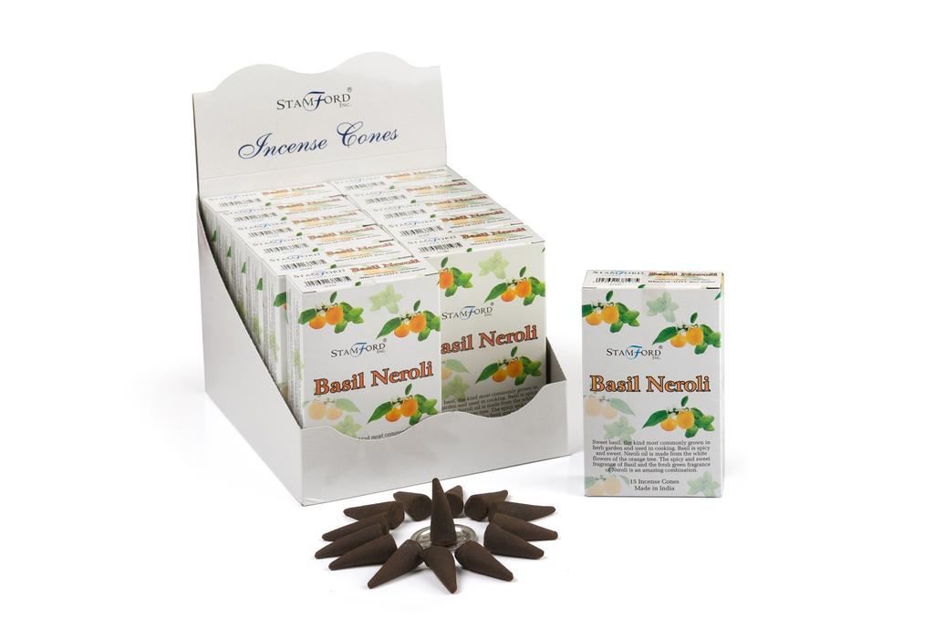 Stamford 15 Basil & Nerol Incense Cones