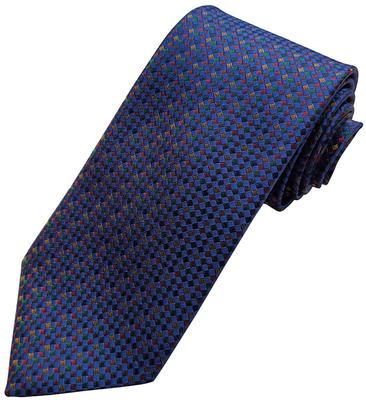Kyoto Nishijin Textile Оригинальный галстук Ichimatsu Популярный роскошный подарок на день рождения Маленький подарок Подарок [NEKADO] (НЕКАДО) Мужской (синий) Конец года