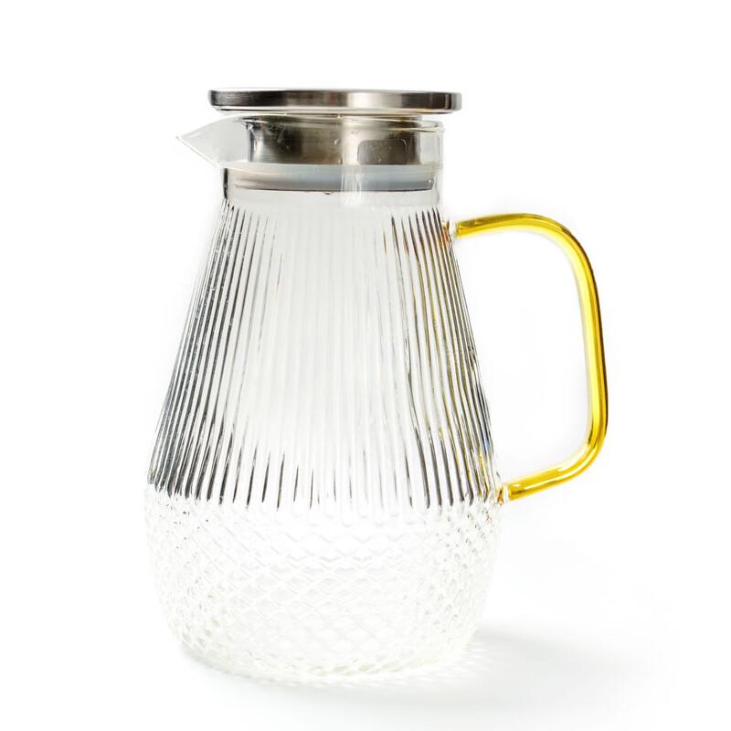 Heat-Resistant Hammered Glass Teapot