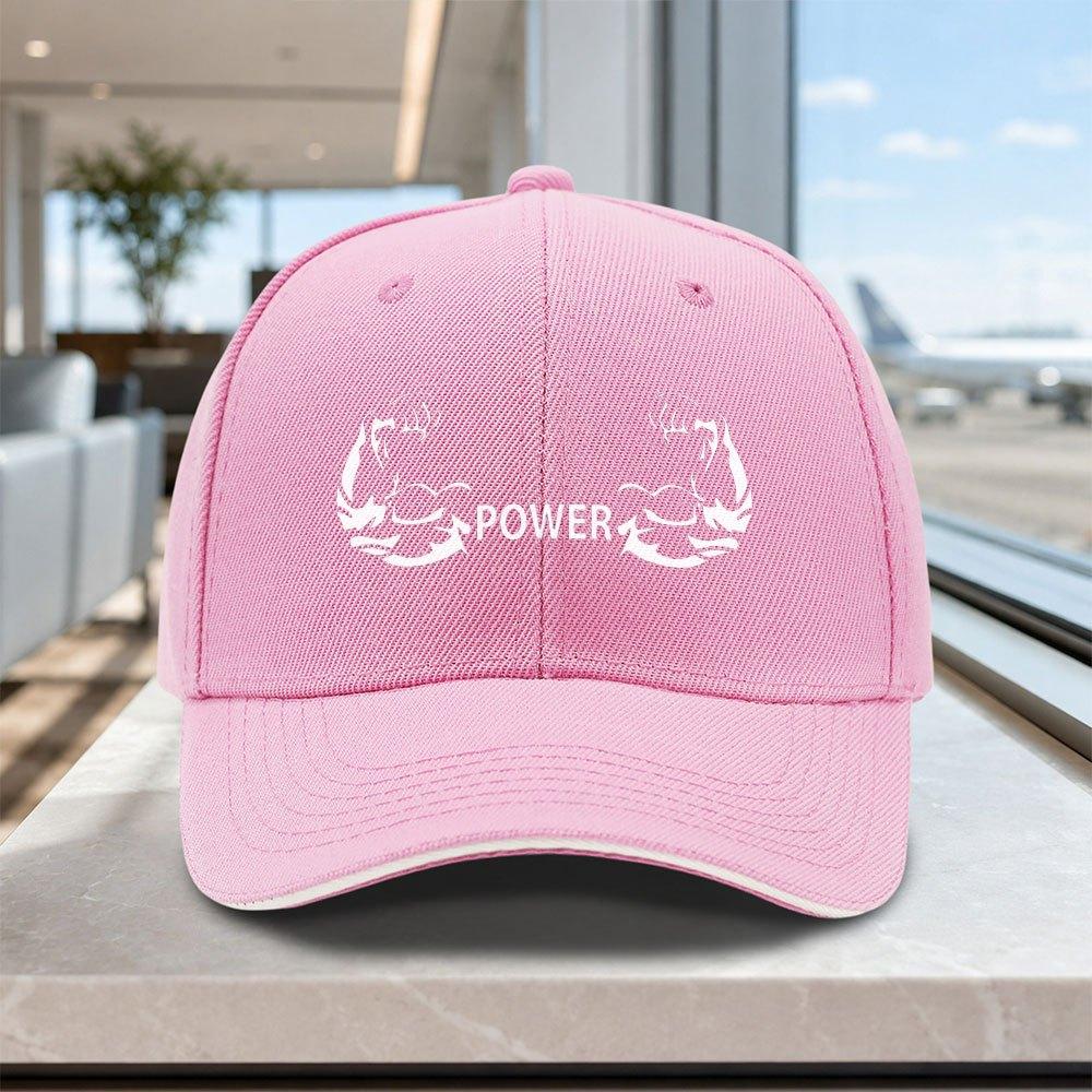 Adjustable Power Muscle Baseball Cap Lightweight Unisex Sandwich Hat for Outdoor Weddings Parties