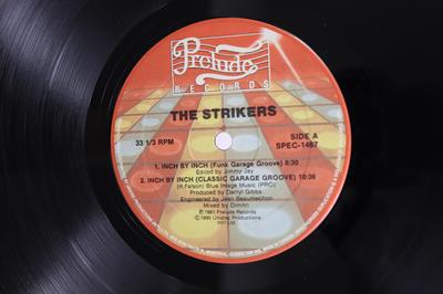 12-дюймовая пластинка STRIKERS Inch By Inch SPEC1467 Prelude Records 1990 Канада Танцевальная Электроника Б/у