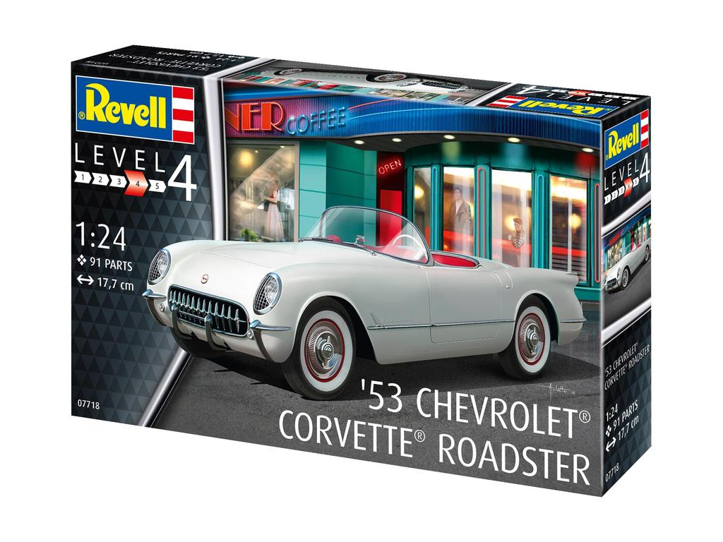 Пластиковая модель немецкого родстера Revell 53 Corvette 07718 1/24