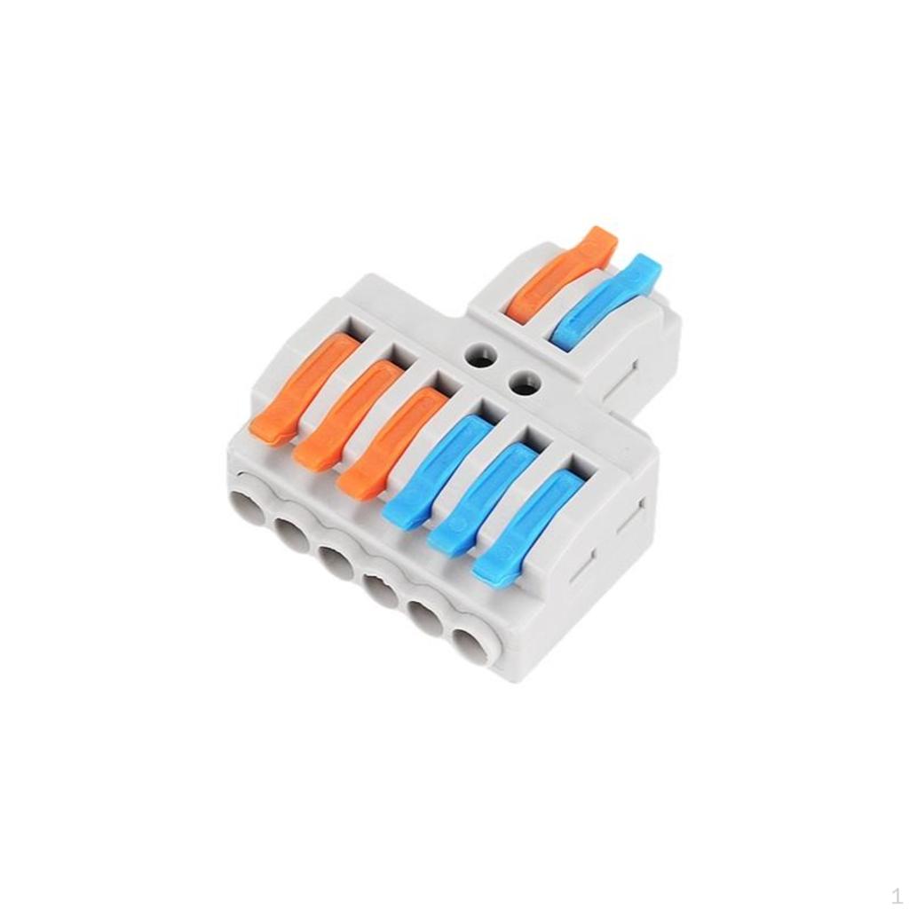 Wire Connector, 2 In 6 exit Junction Box, Quick Terminal Block, DIY Home Wiring 4 out other