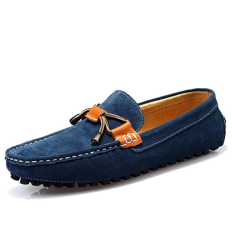 Genuine Leather Men Loafers Brand Casual Boat Shoes New Fashion Luxury Business Driving Shoes Walking Male Sneakers Moccasins