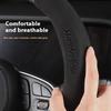 EDNG6 Накладка на руль из углеродного волокна и кожи для Mercedes Benz A B C E V R S Class Sprinter Vito CLA CLS ML GLA GLB GLC GLK GLS SLK