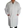 Women Men Unisex Coat Long Sleeve White Outwear Blouse With Pockets
