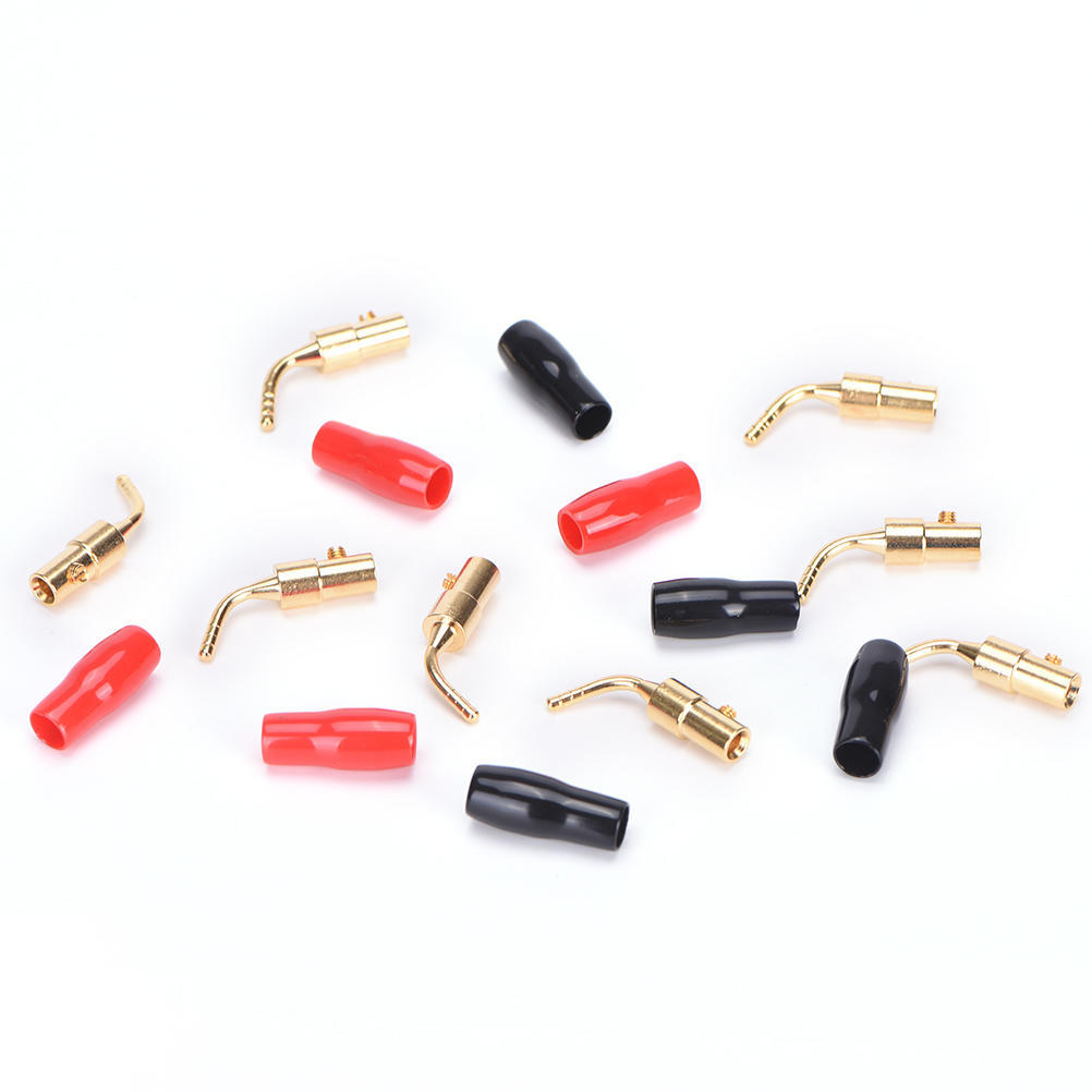 8Pcs 2Mm Audio Speaker Cable Pin Plug Banana Connector Screw For Hifi