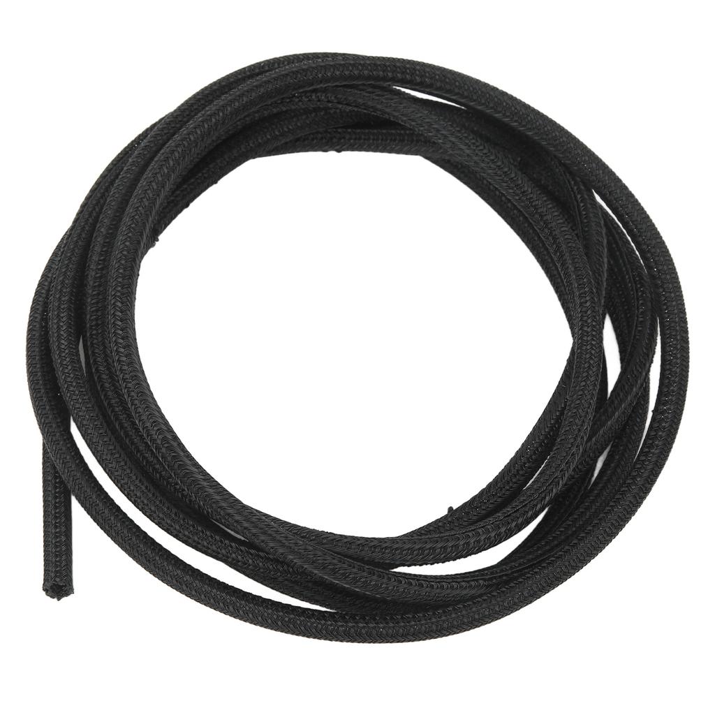 5mm 0.2in Black Cord Protector Self Wrapping Wire Loom High Temperature Resistant Cable Sleeve for RV Boat 3meter 10ft