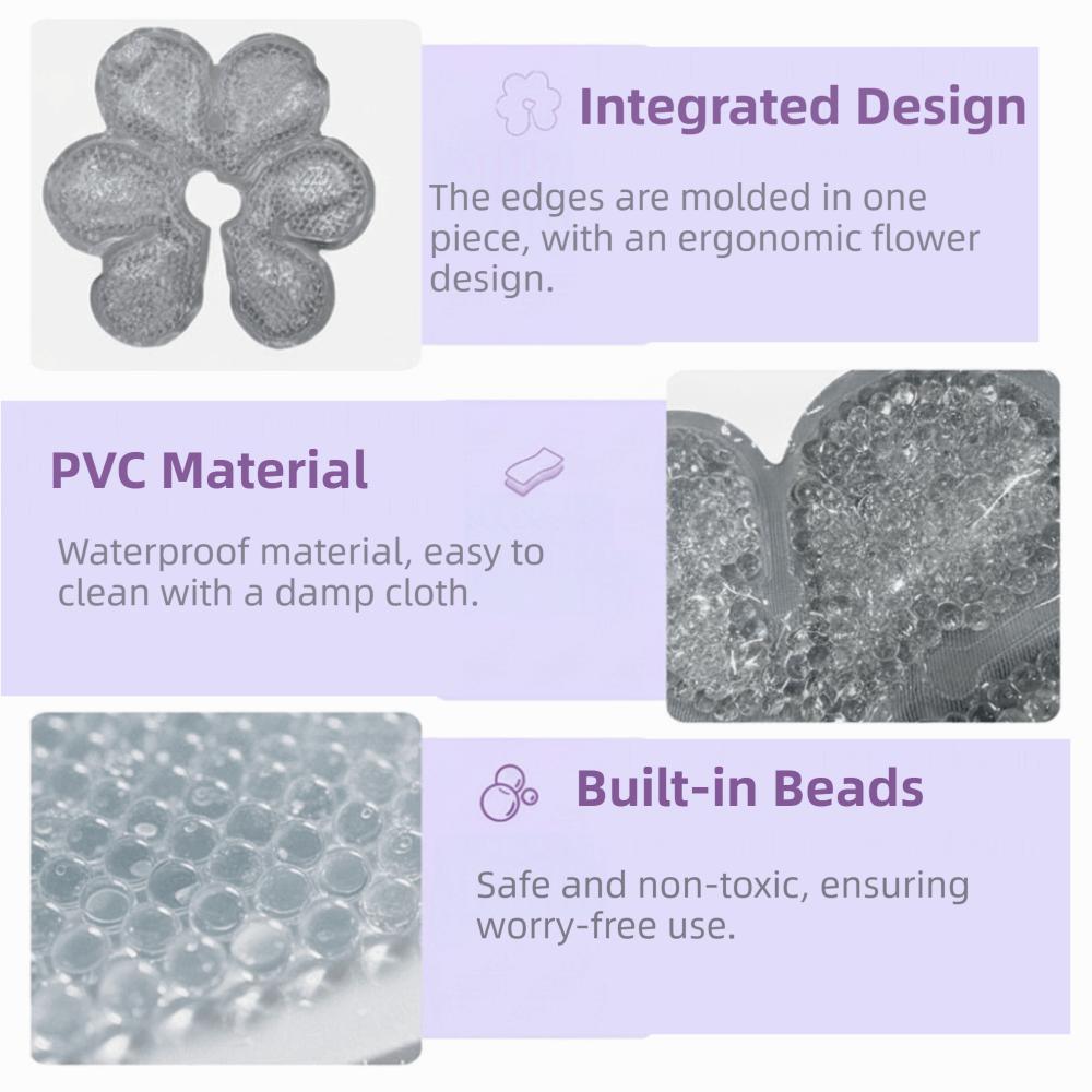 Petal Design Cooling Gel Pads Ice Compress Breast Ice Packs Breast Pads Lactation Support