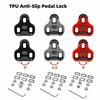 3-Hole Cycling Cleats Anti-Slip Bike Pedal Cleats for Look KEO Pedals Indoor Cycling Training