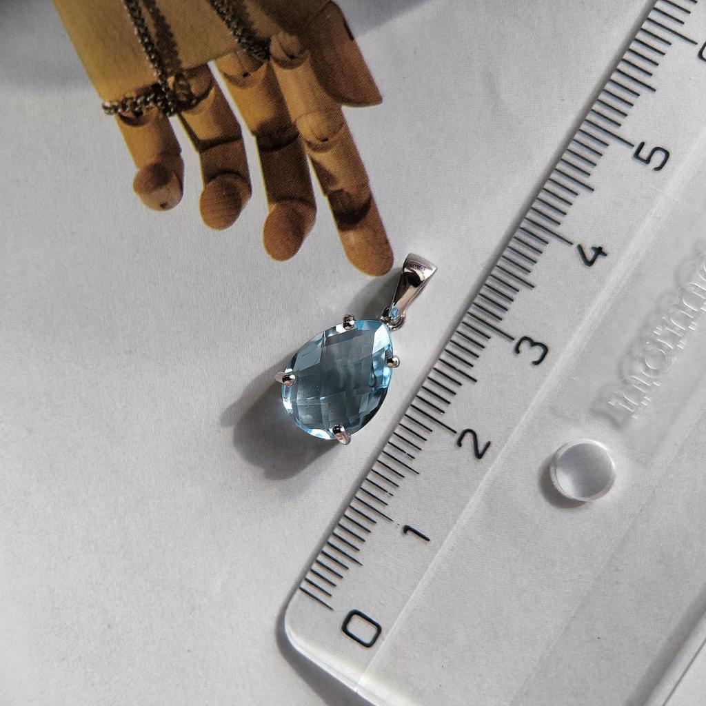 Серебряная подвеска с топазом 4.2ct (2207153)