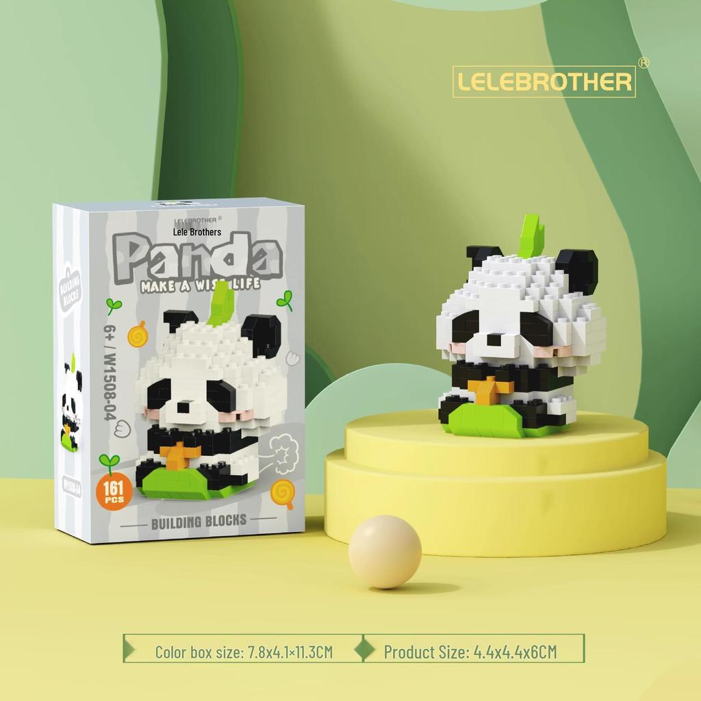 Совместимые с Lego строительные блоки Панда: Развивающие игрушки и милые украшения для детей