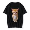 Funny Cat 3D Print Women Casual Oversized T-Shirt Women Men Harajuku T Shirts Girl Boy Casual Fashion Clothes