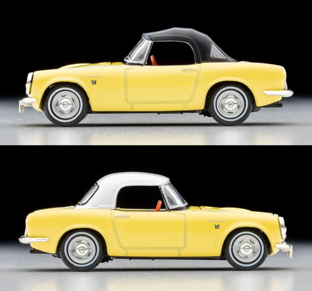 Tomytec Tomica Limited Vintage Scale Honda S800 Closed Top Yellow Finished Model 320173 1/64 LV-200b