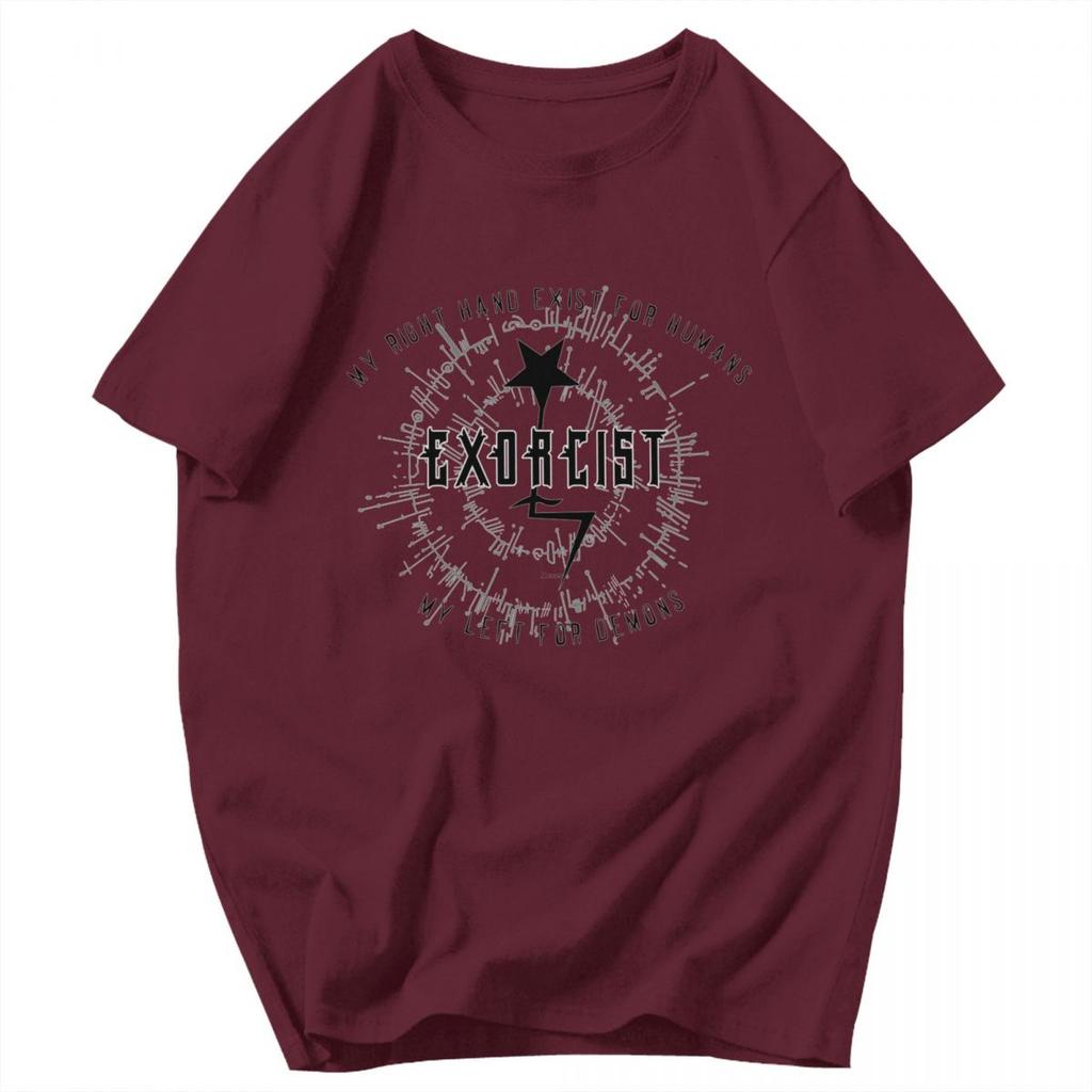 Men T Shirt Exorcist Japanese Horror Film Pops Y2K Graphic Anime Unisex Tops T Shirts