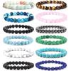 High Quality 8mm Gemstone Bracelet for Women Men Pulseras Para Mujer Crystal Bracelet Natural Stone Beads Bracelet