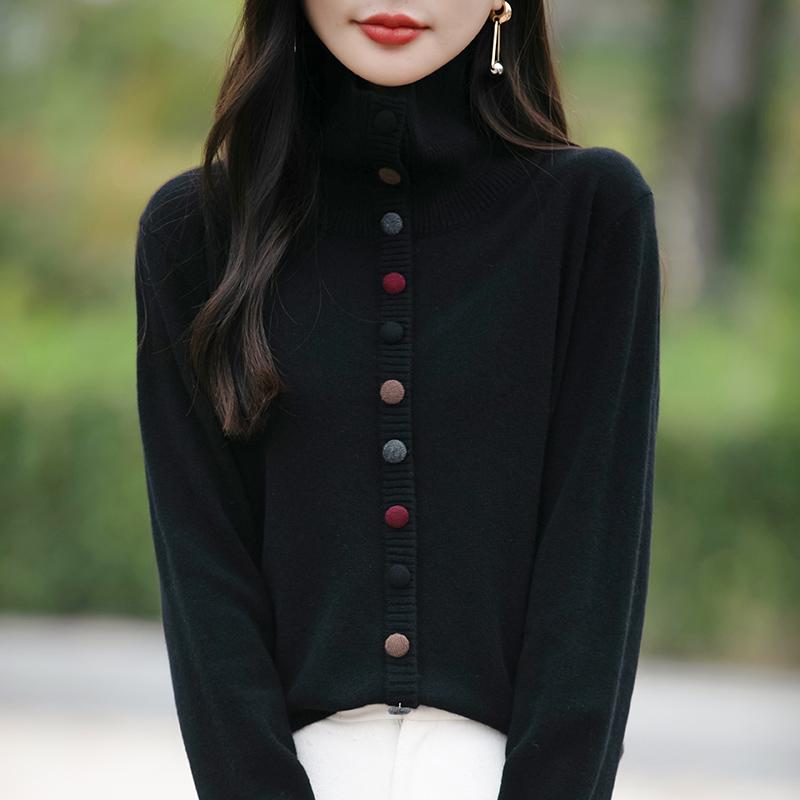 Женский легкий кардиган из 50% шерсти и 50% шелка Mulberry — универсальный трикотаж на все 4 сезона для комфорта и стиля в любое время года