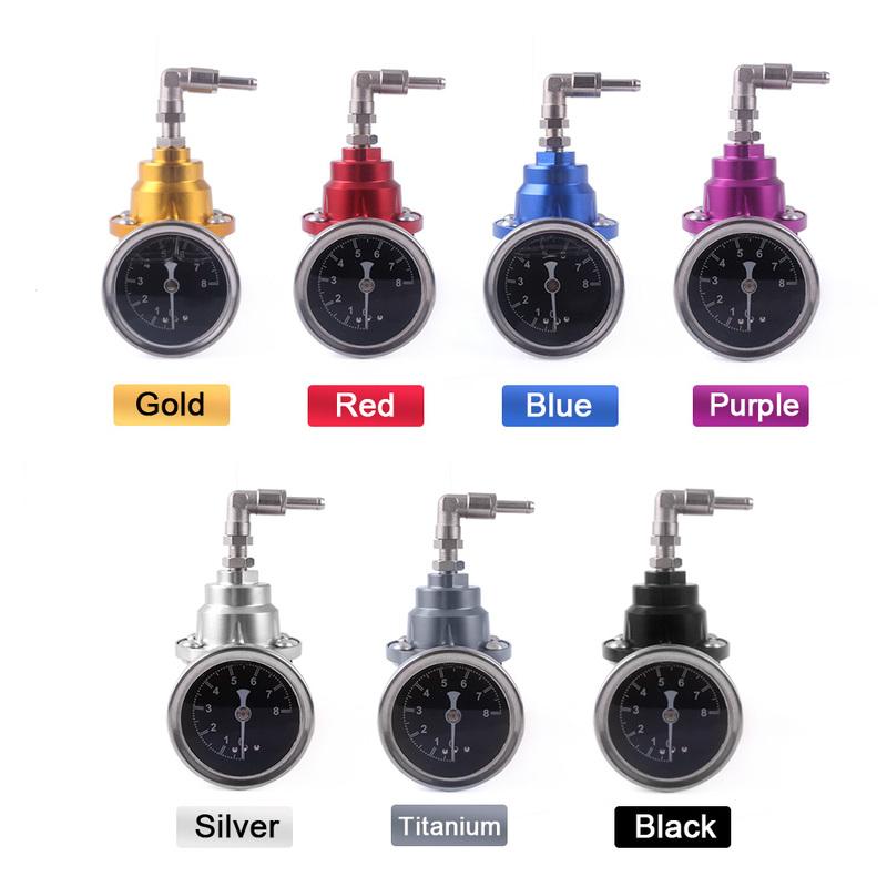 Universal Adjustable Fuel Pressure Regulator tomei Type With Original Gauge and Instructions AN6 1/8NPT RS-FRG003