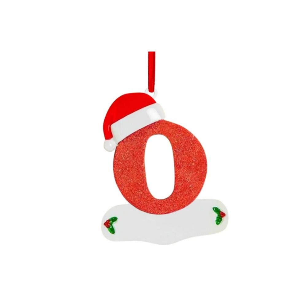 Decorative Christmas Tree Letter Pendant A-Z Xmas Tree Blessing Letter Pendant Christmas Party