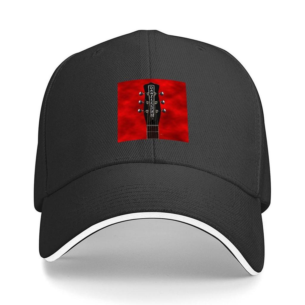 Guitar Headstock Art Danelectro '59 Resonator Classic T-Shirt Baseball Cap Luxury Brand Trucker Hat Caps Women Men's