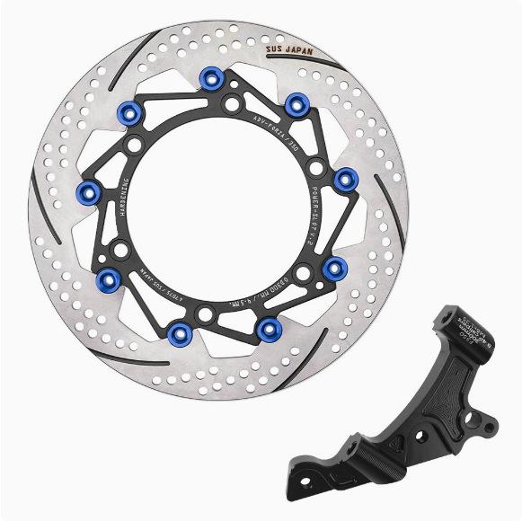 Honda FORZA350 Суппорт Brembo 4-поршневой Адаптер для плавающего тормозного диска 300 мм Кронштейн CNC