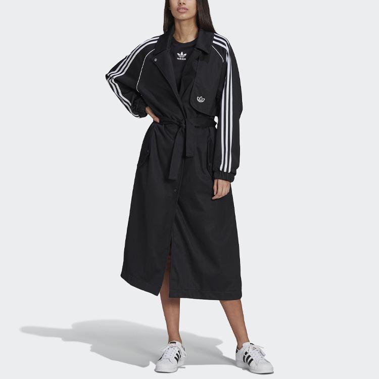 adidas Оригинальный женский тренч PRIMEBLUE Черный GM5367