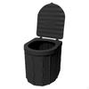 Portable Toilet Camping Folding Bucket Multifunctional Potty Travel with Lid for
