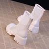 Thick-soled Thick-heeled Martin Boots, Small Height-increasing Cool Boots, Women's Summer New Versatile Breathable Mesh Short Boots