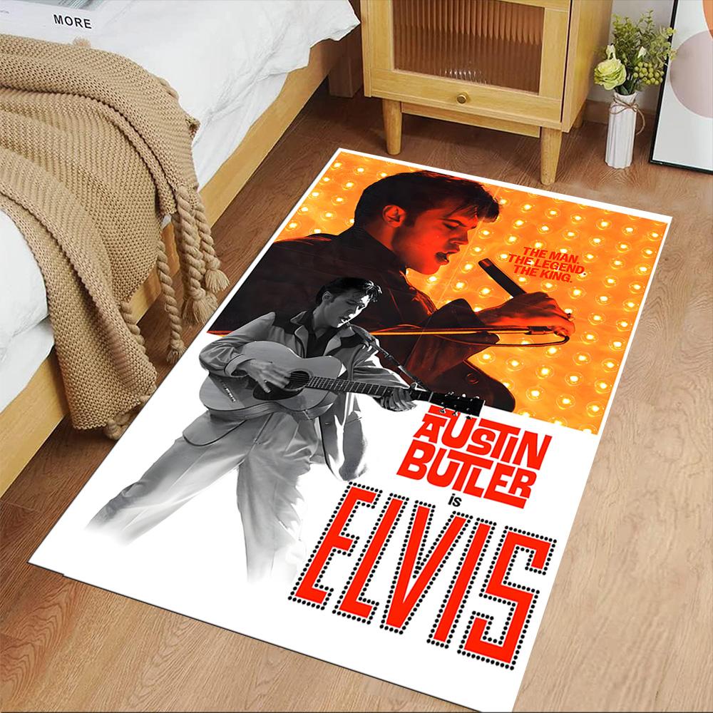 Elvis Presley Floor Mat Suitable for Bedrooms Entryway Game Room Dormitory Anti-slip Rug Office home decor Perfect Gift for Friends & Family