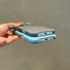 Магнитный чехол для телефона с текстурой карбона и кевлара для iPhone 17 Air 16 15 14 Pro Max Металлическая рамка камеры Жесткая пластиковая крышка