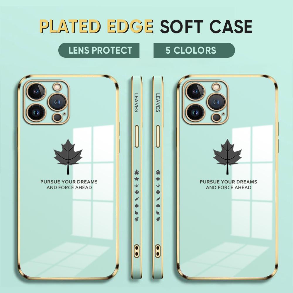 Чехол для телефона с покрытием из кленового листа для iPhone 11 13 15 Samsung Galaxy A52 Xiaomi Redmi 12C Note 10 Pro Oneplus Мягкие чехлы для смартфонов