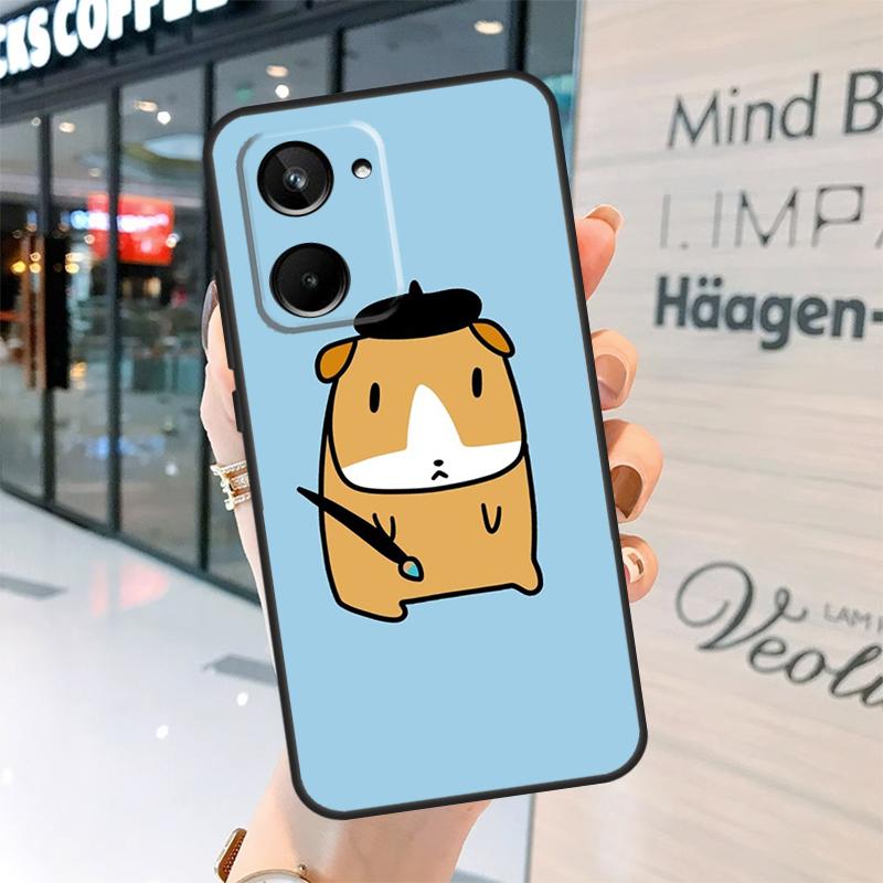 Смешной чехол-шарик с морской свинкой для Realme GT7 Pro GT6 11 12 13 14 15 Pro Plus C55 C53 C35 C33 C61 C65 C67 C53 C71 C75